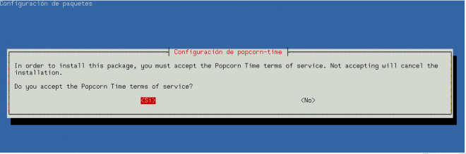 install popcorn time linux terminal